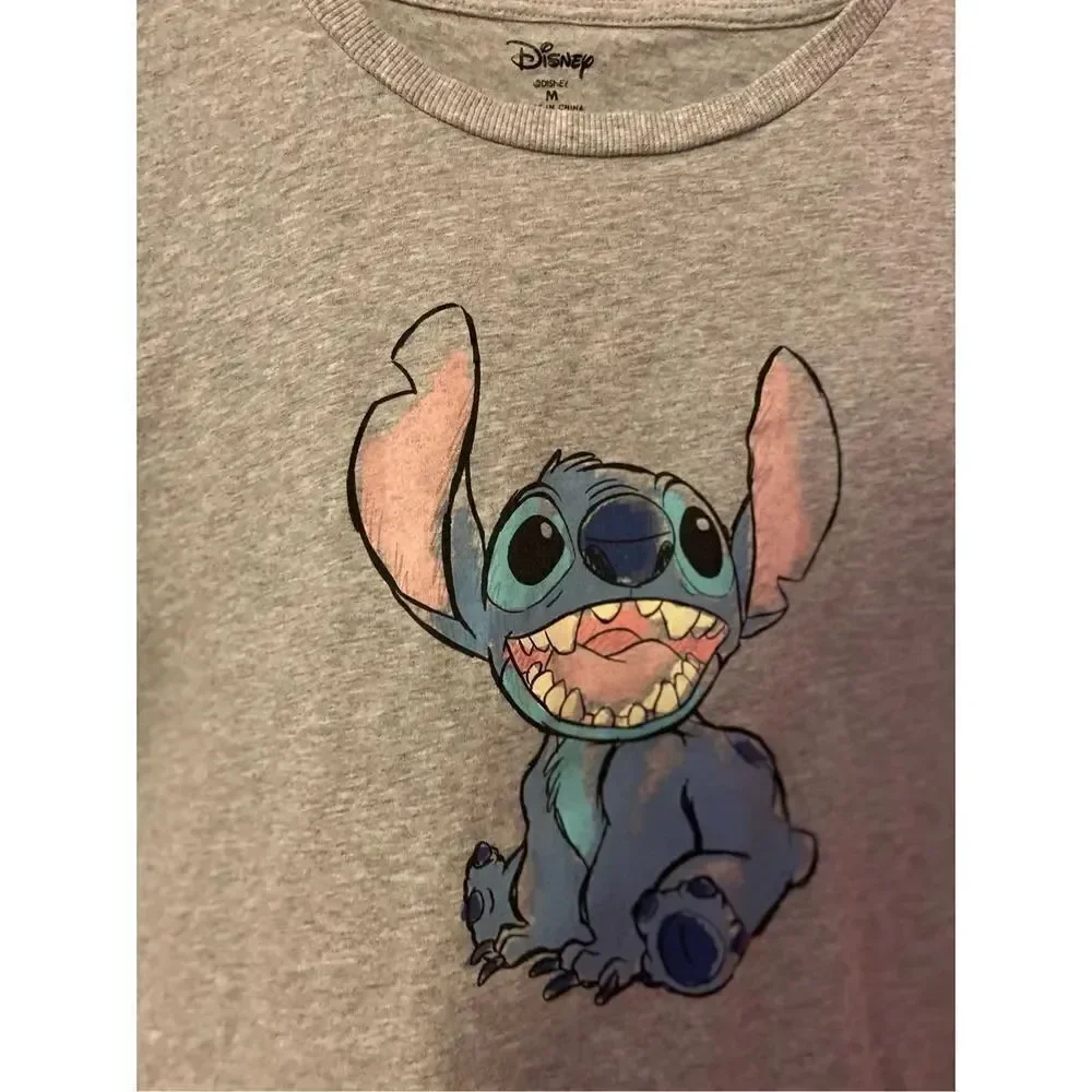 Disney Stitch Gray T Shirt - Picture 2 of 3